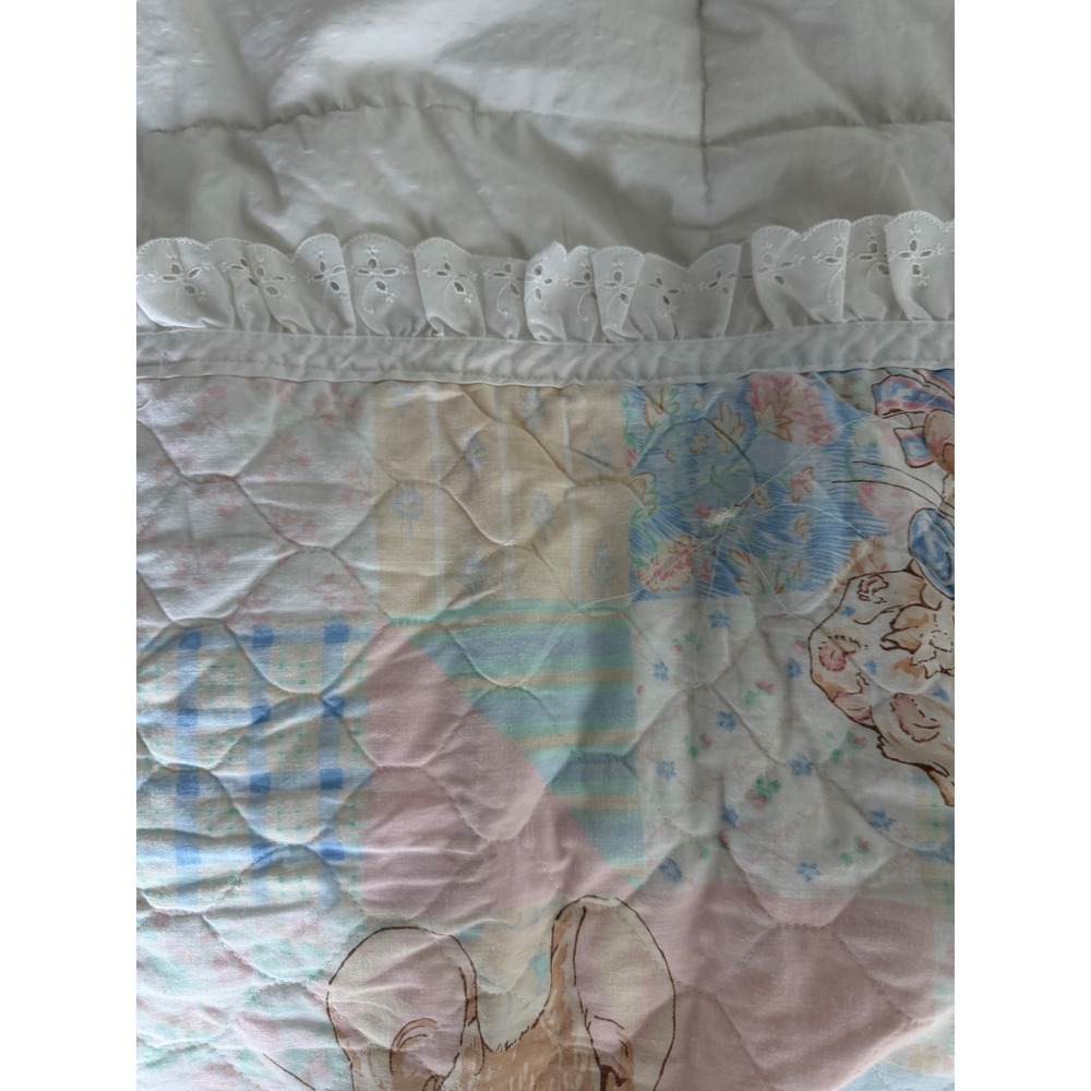 Vintage Peter Rabbit Print Baby Quilt - Picture 10 of 15